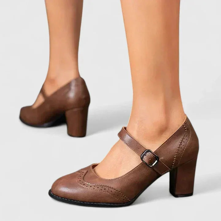 Iseult - Women's Mary Jane Shoes with Block Heel