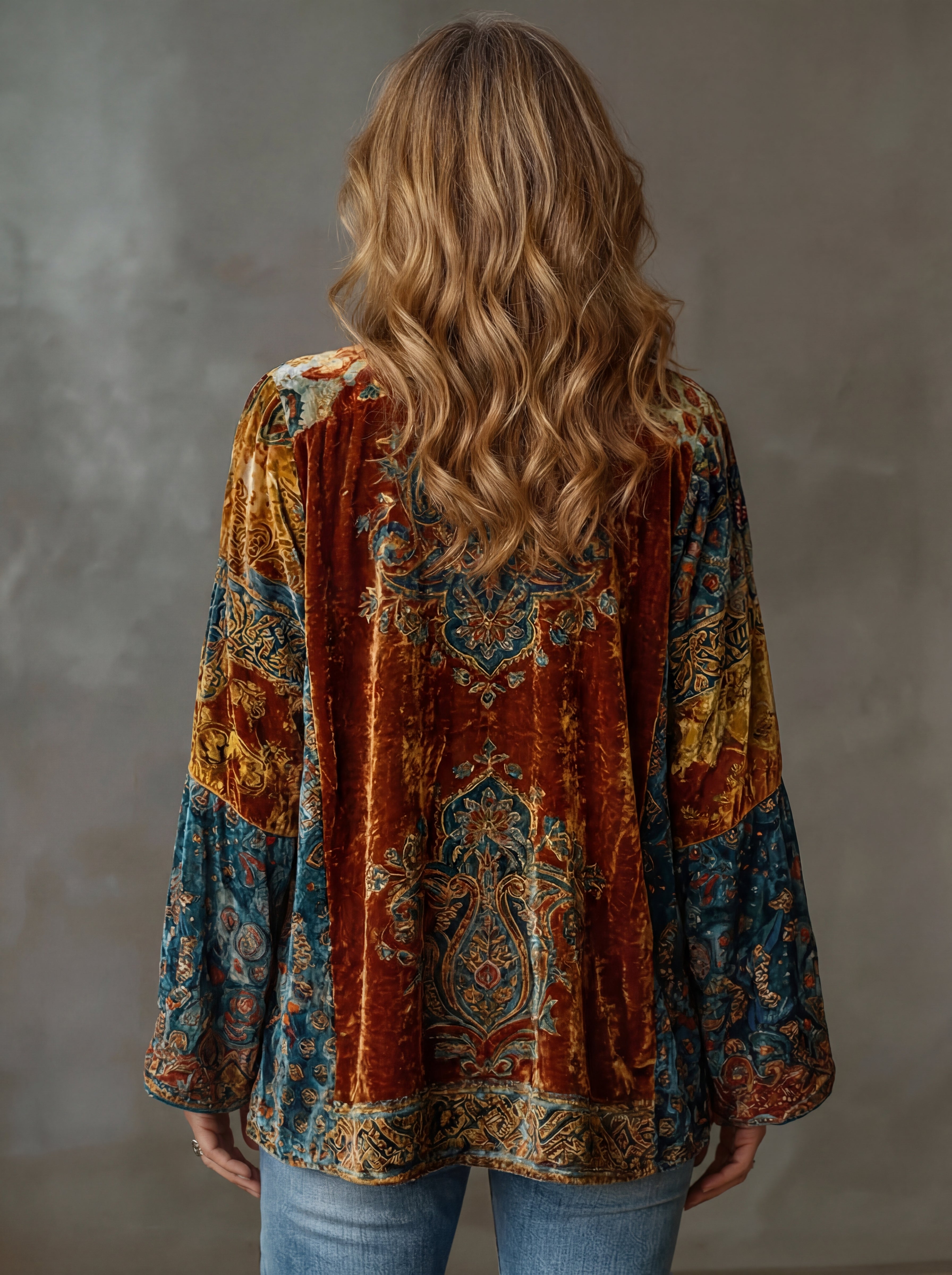 Odella - Women's Relaxed Cardigan in Bohemian Kimono - photo 2