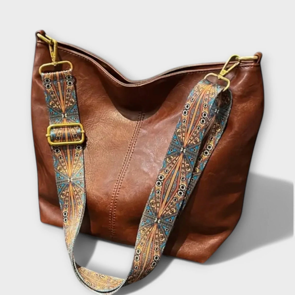 Hesper - Women's Hobo Bag with Woven Strap