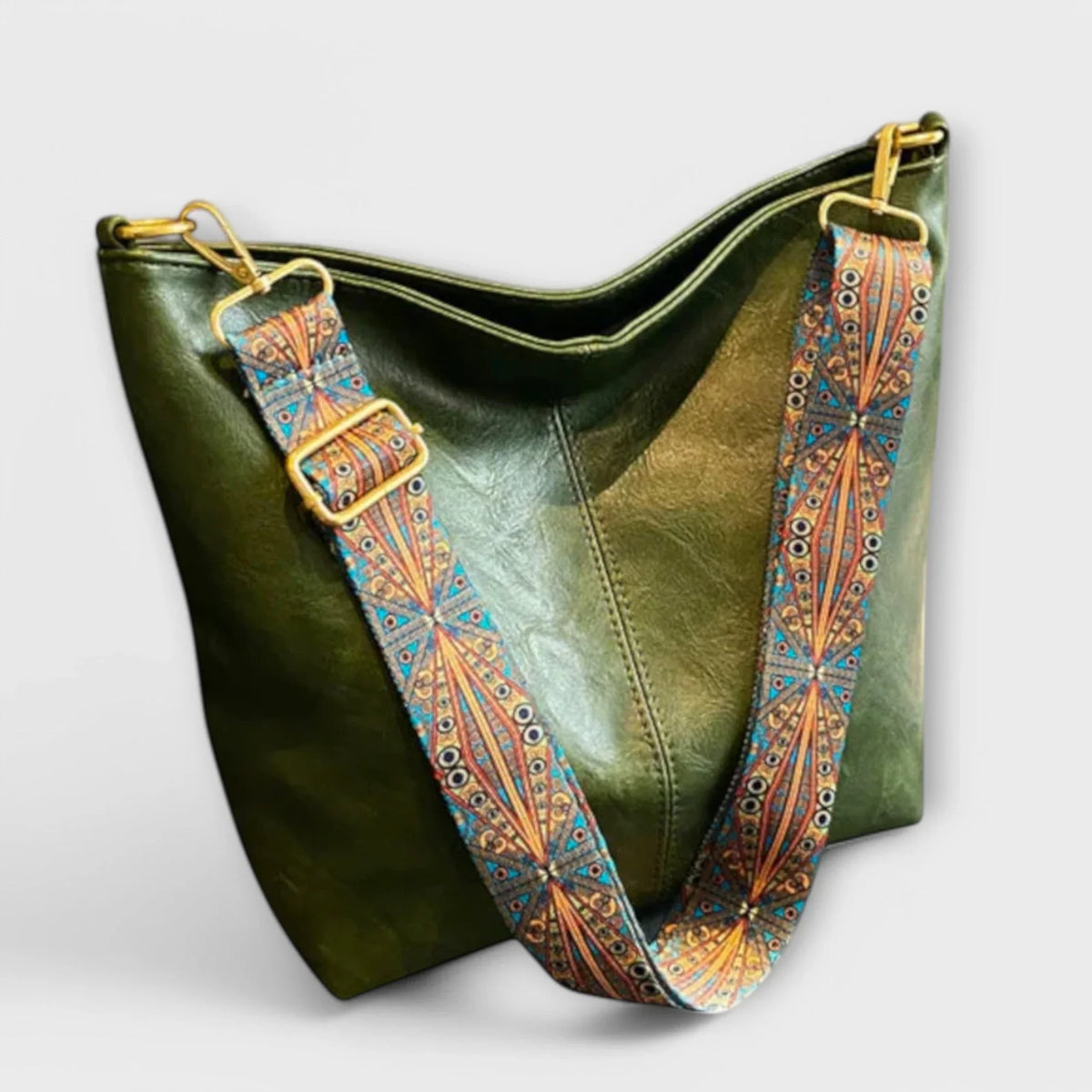 Hesper - Women's Hobo Bag with Woven Strap