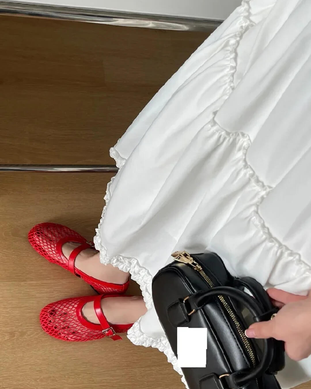 Hope - Ballerine da donna con fibbie e punta tonda