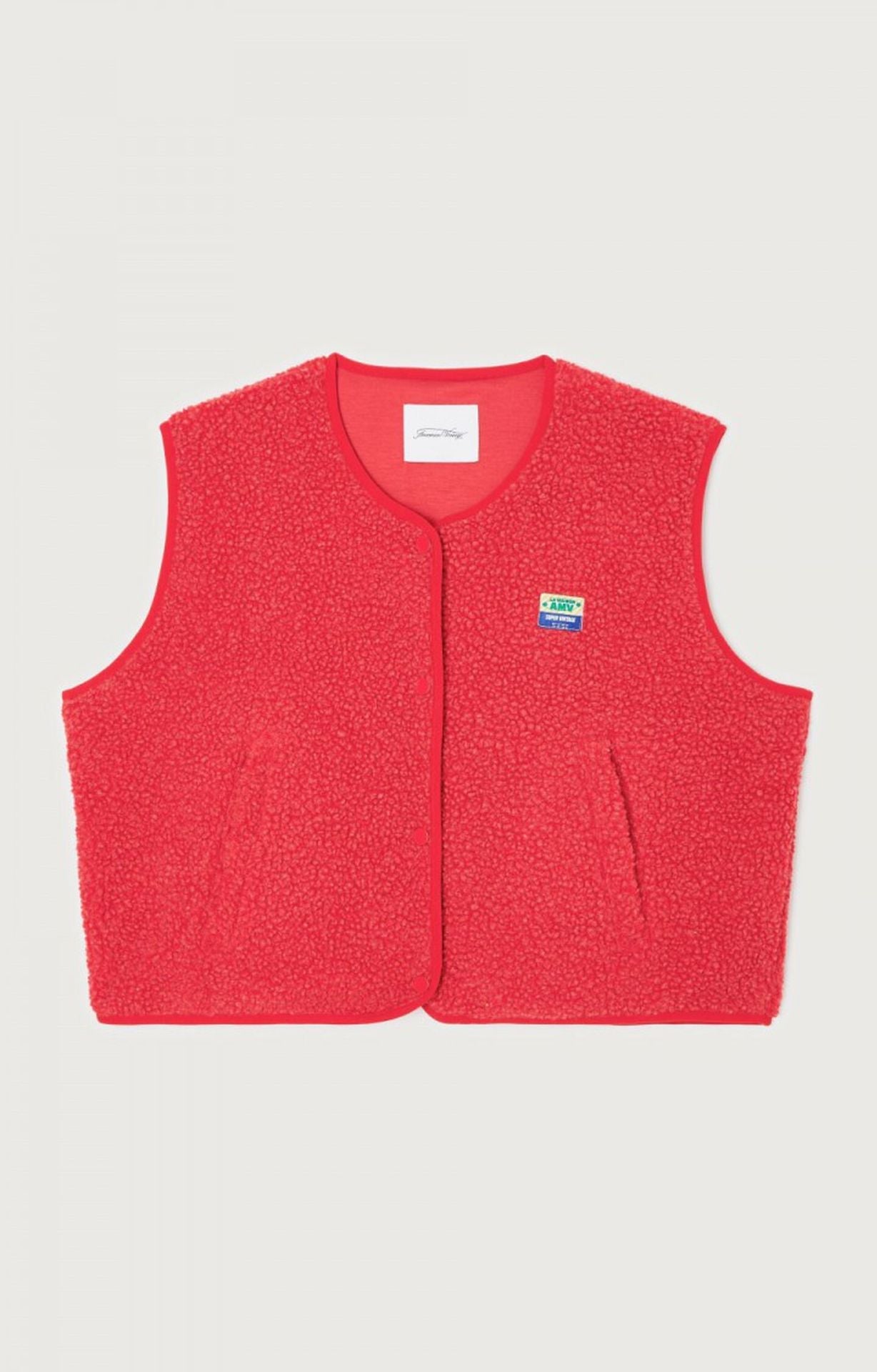 Pansy - Women's Tailored Vest in Button-Front Fleece - photo 16
