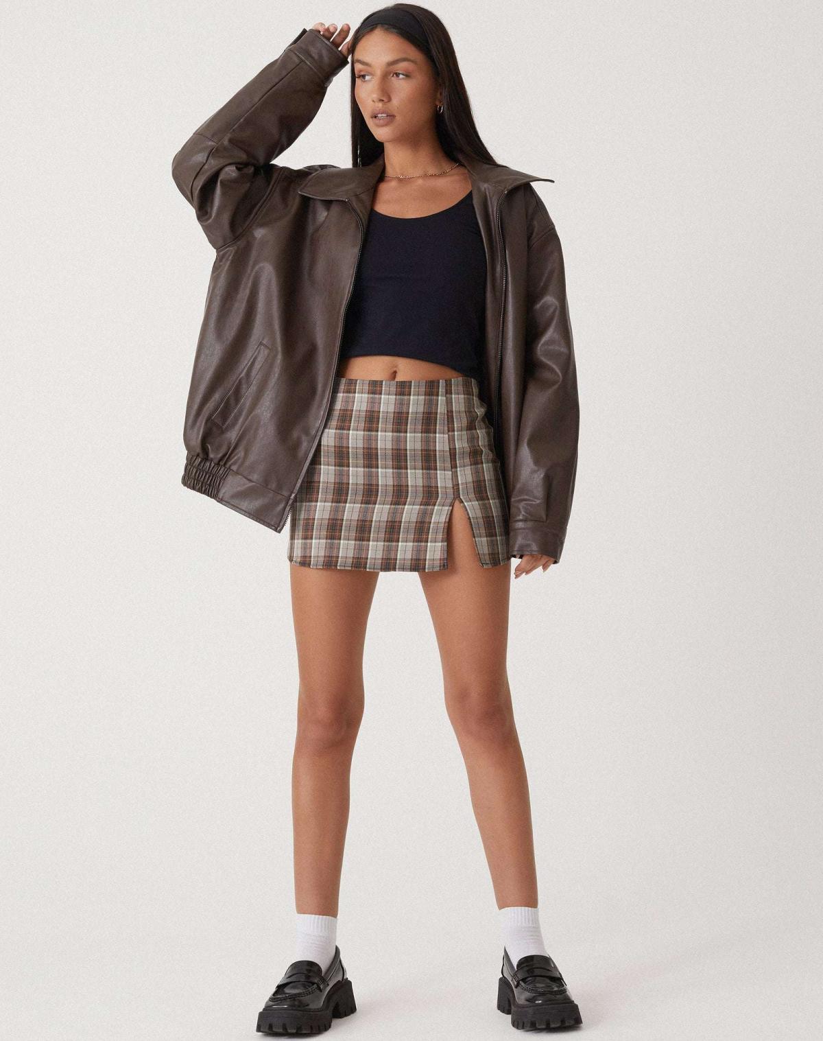 Meadow - Women's Leather Jacket Casual PU Leather