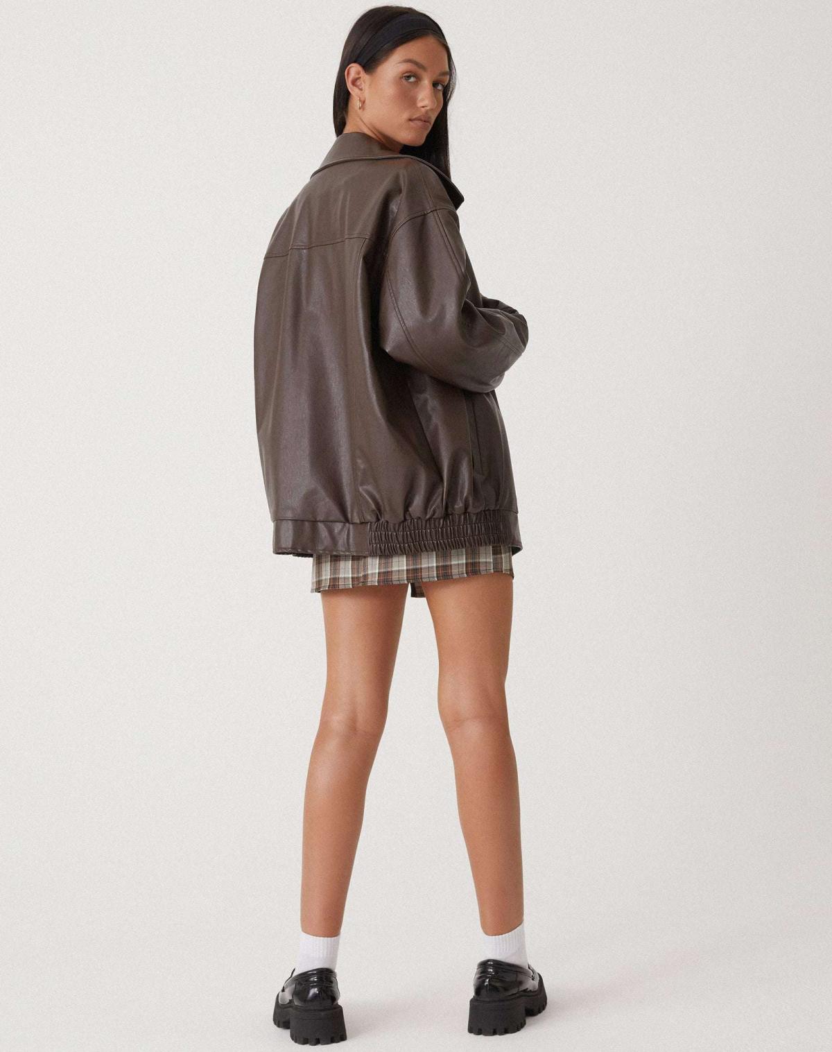 Prato - Giacca in pelle da donna Casual in pelle PU