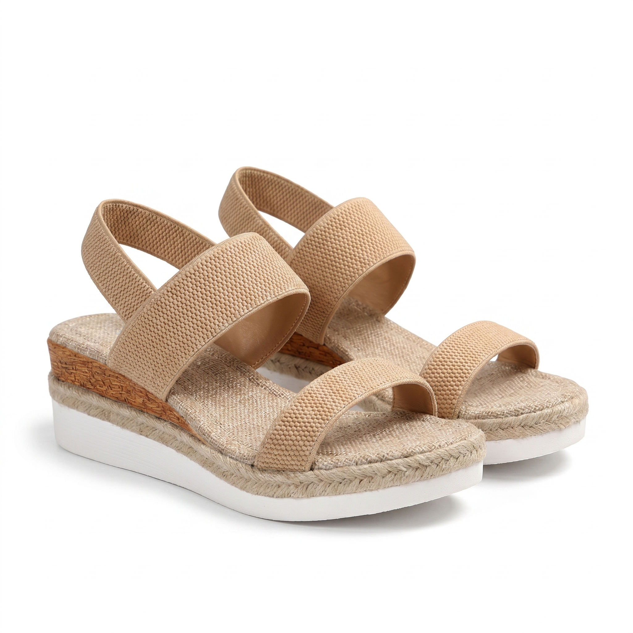 Women's Comfortable Sandals - Orthopedic Cushioned Arch in Brown