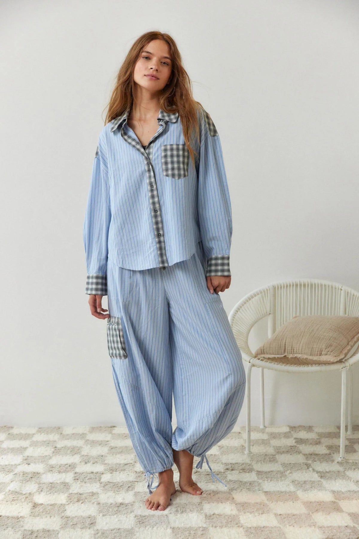 Women's Cotton Pajamas Set, Soft Stretchy Two-Piece Nightwear for Comfort – view 4