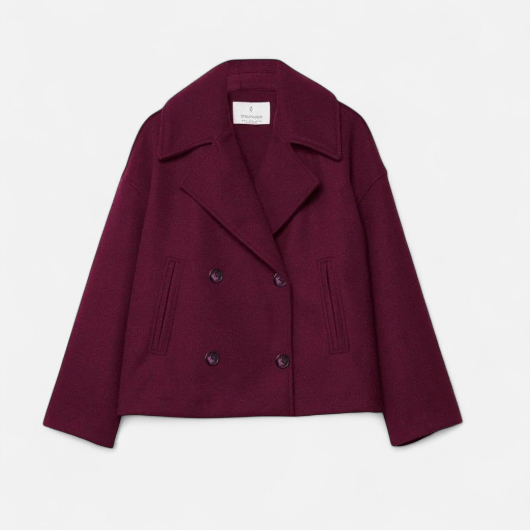 Double-Breasted Cropped Blazer for Women