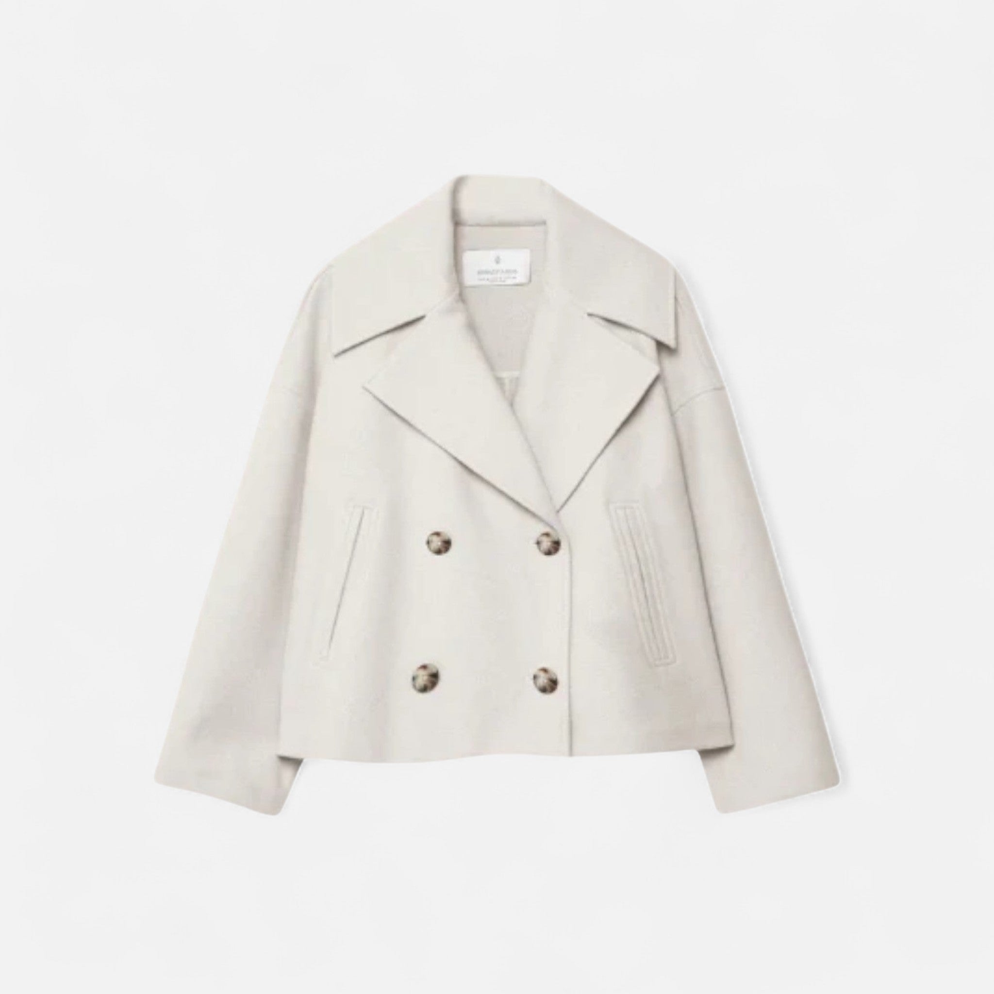 Double-Breasted Cropped Blazer for Women