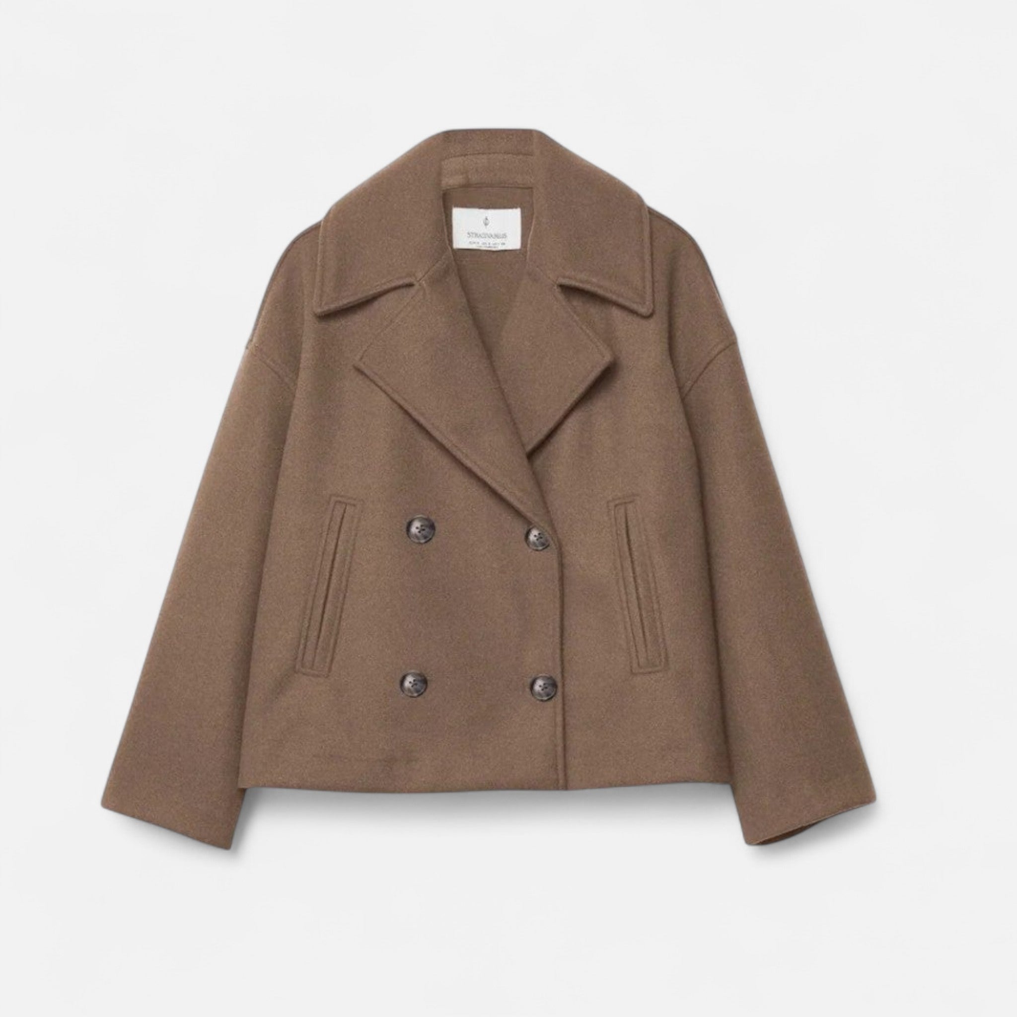 Double-Breasted Cropped Blazer for Women