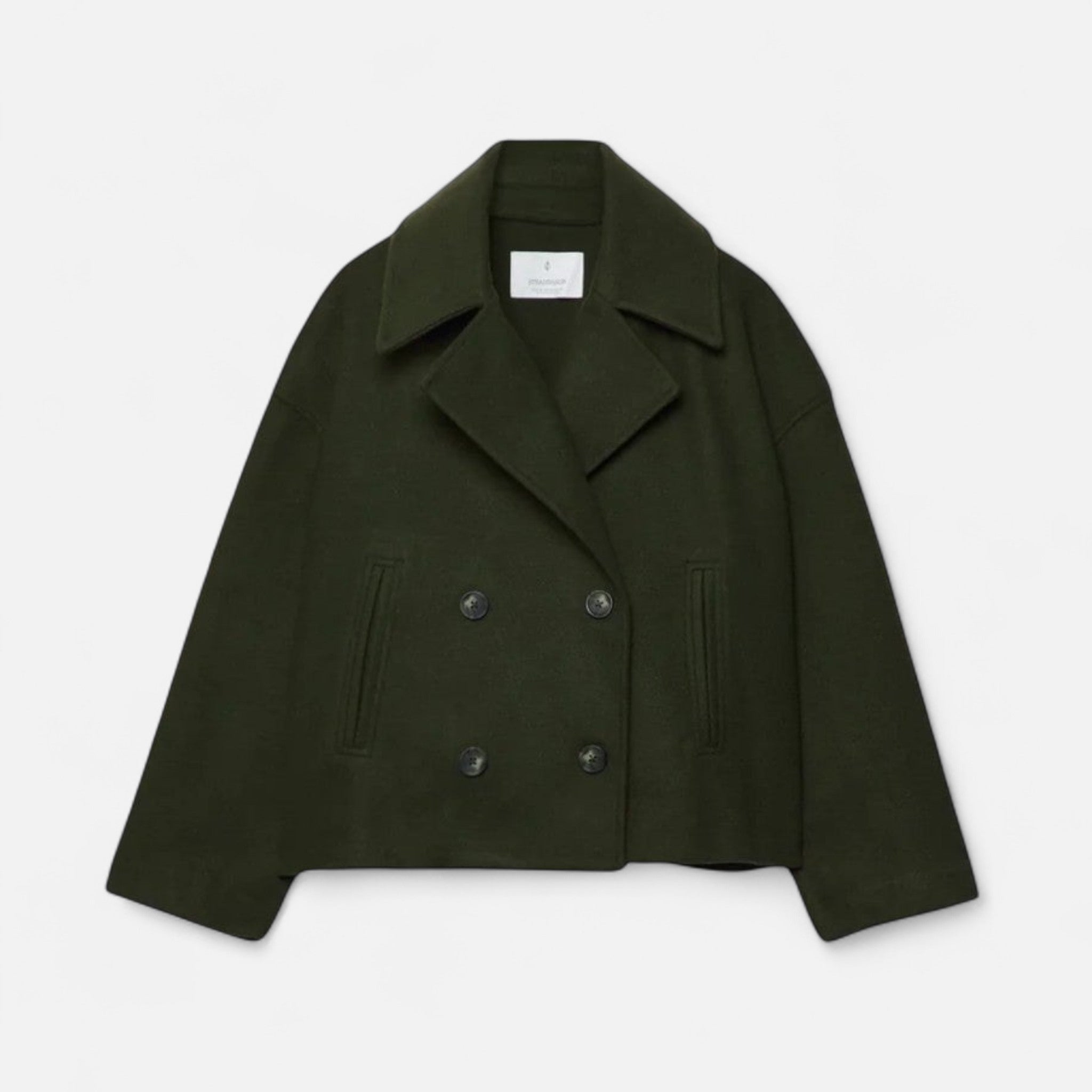 Double-Breasted Cropped Blazer for Women