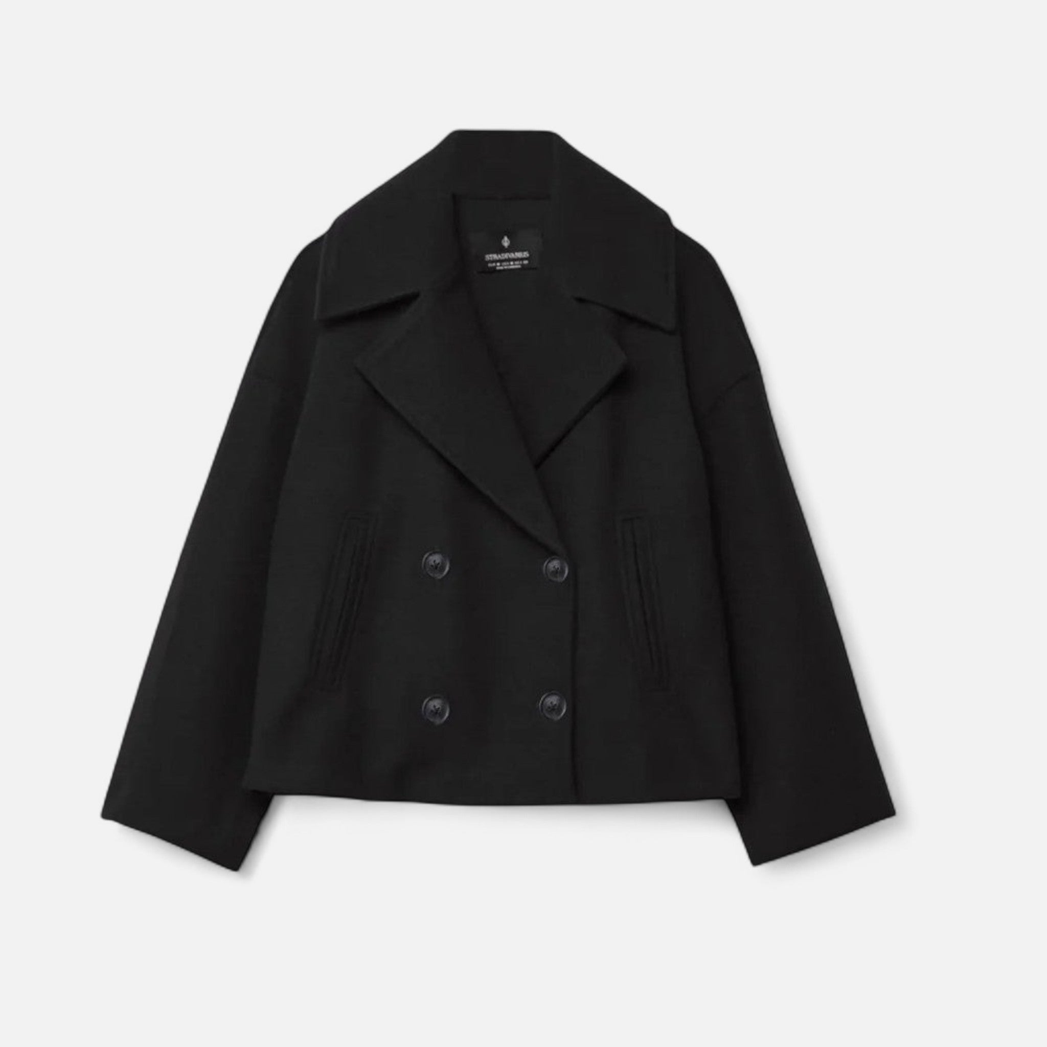 Double-Breasted Cropped Blazer for Women