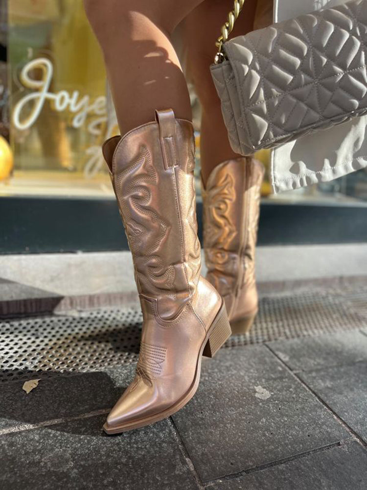 Women's Gracie - Chic Metallic Cowboy Boots for an Irresistible Look – view 4
