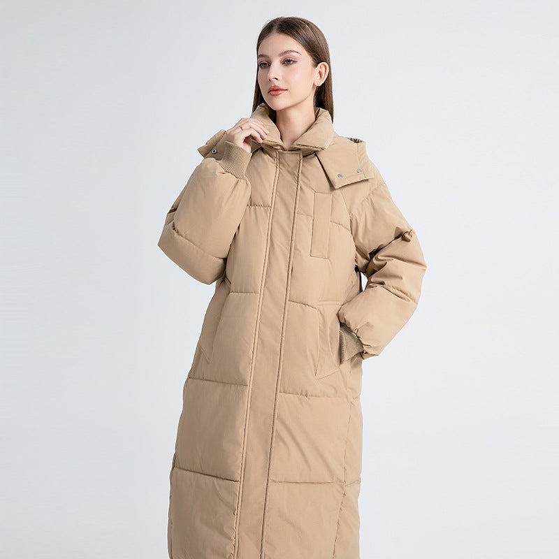 Elissa - Women's Streamlined Long Hooded Winter Puffer Coat - photo 3