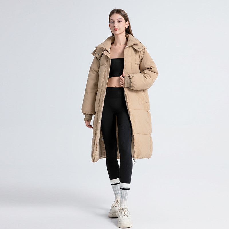 Elissa - Women's Streamlined Long Hooded Winter Puffer Coat - photo 6