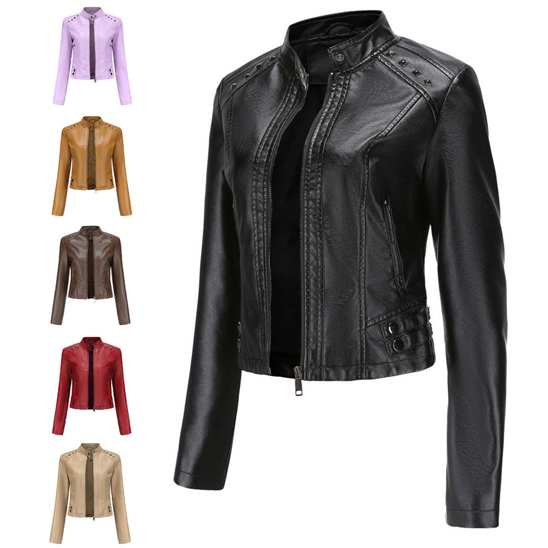 Women's Najla - Elegant Leather Jacket for Every Occasion – view 11