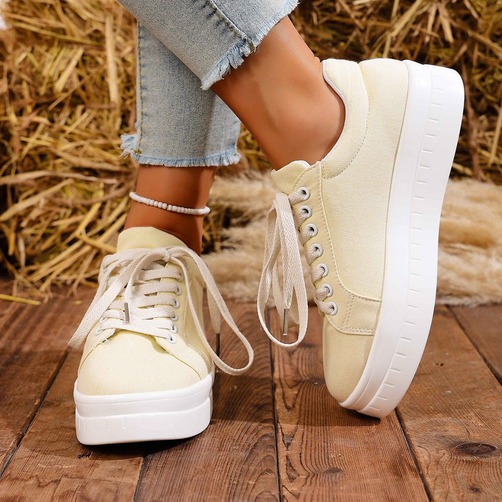 Devon - Women's Platform Sneakers with Chunky Sole