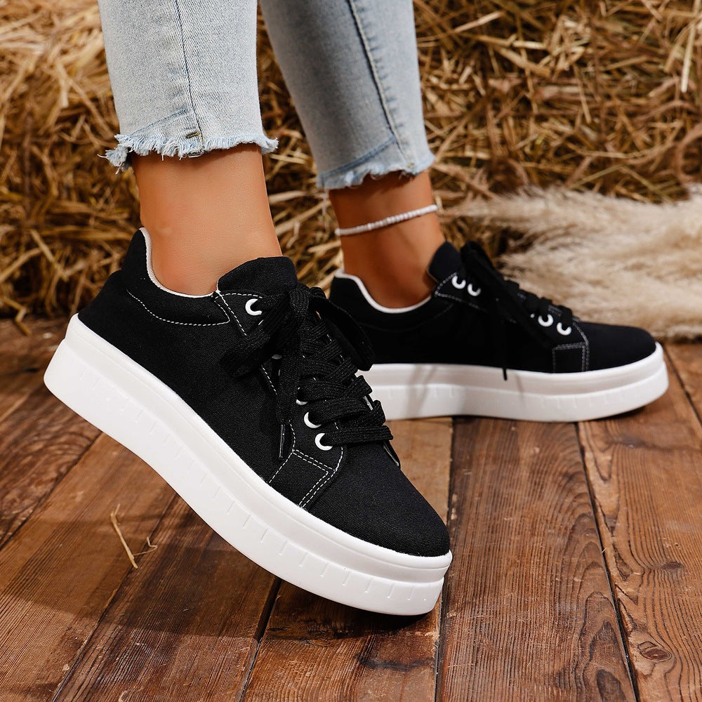 Devon - Women's Platform Sneakers with Chunky Sole