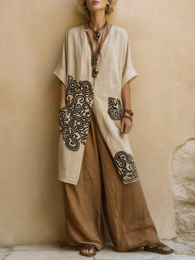Merle - Women's Relaxed Boho Three-Piece Set - photo 2