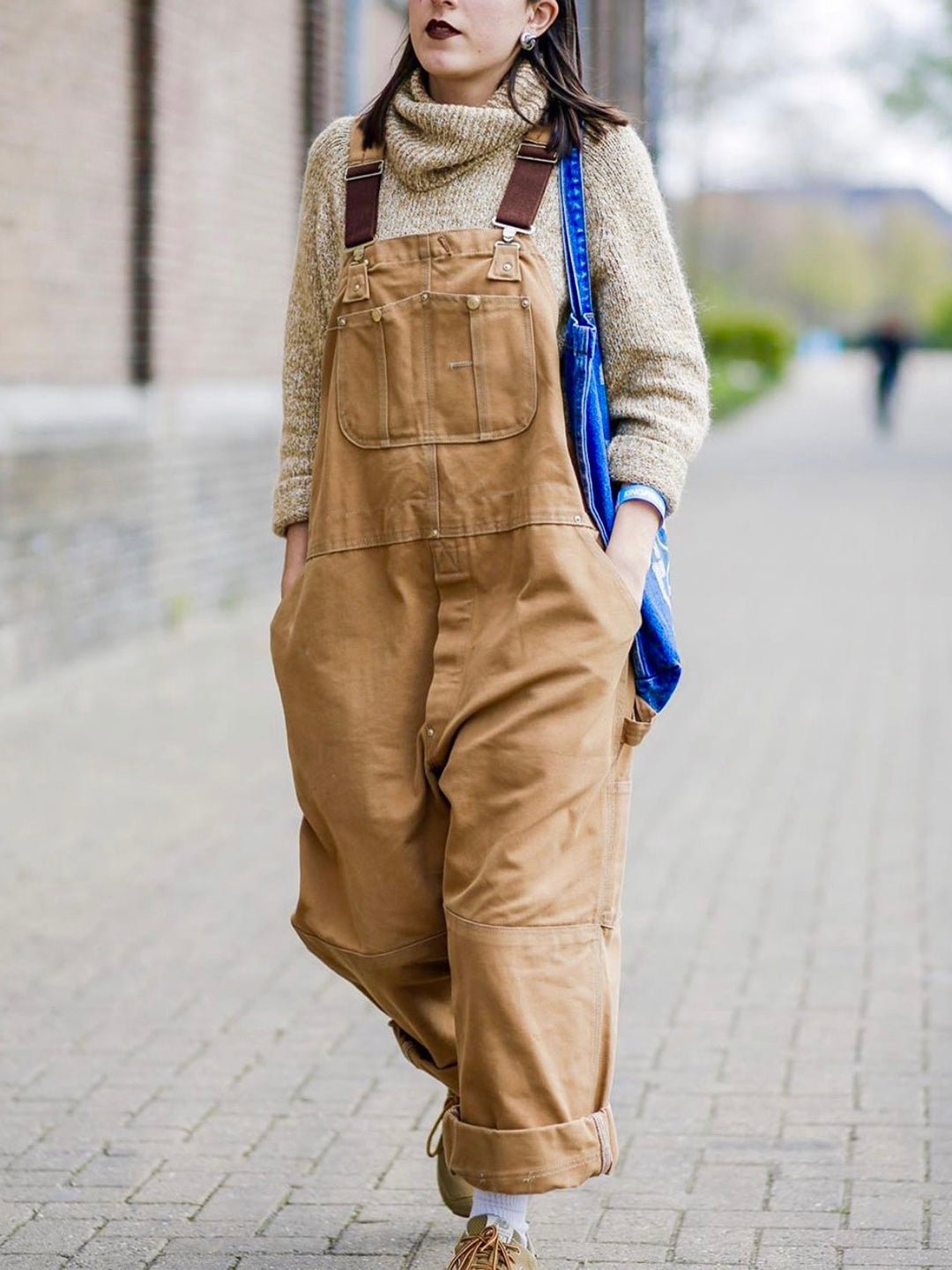 Ollie - Women's Relaxed Overalls in Utility and Adjustable Straps - photo 1