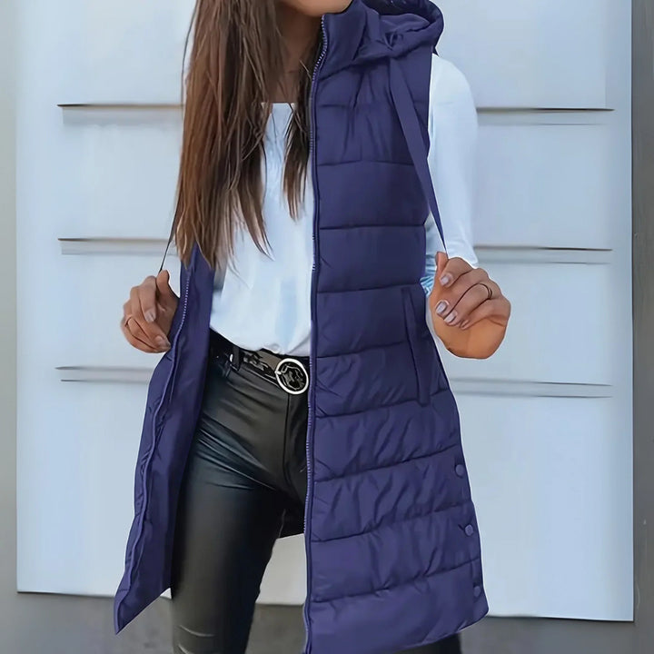 Lizzie - Women's Sleeveless Hooded Puffer Vest - photo 8