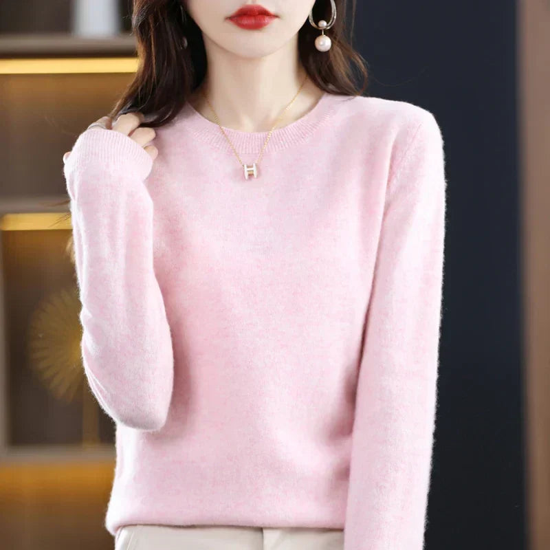 Nadene - Women's Slim Sweater in Elegant Classic Crew Neck - photo 23