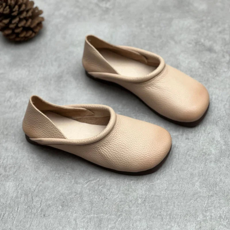 Gwyneira - Women's Leather Clogs with Slip-On Fit