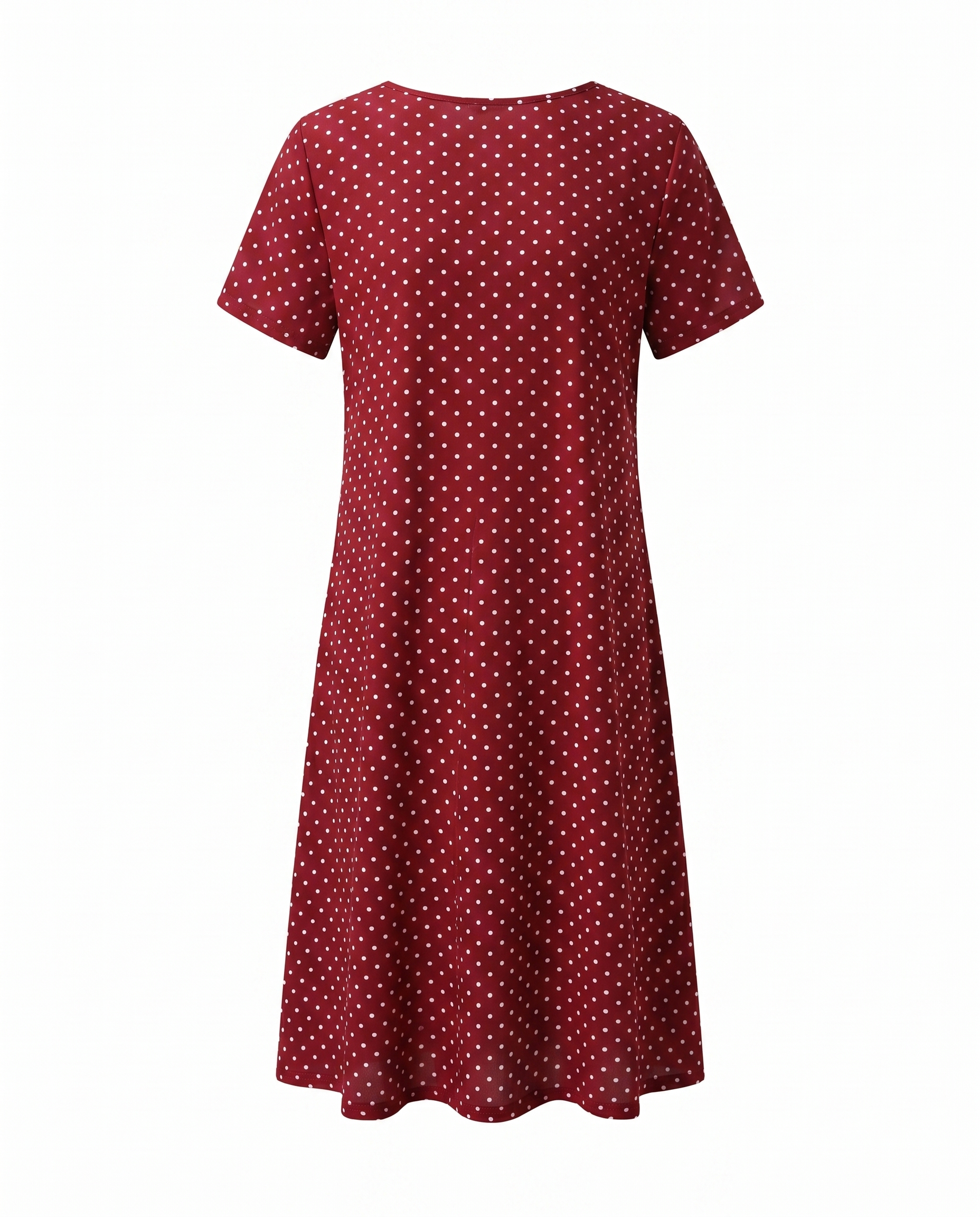 Women's Summer Dress | V Neck Short Sleeve Midi