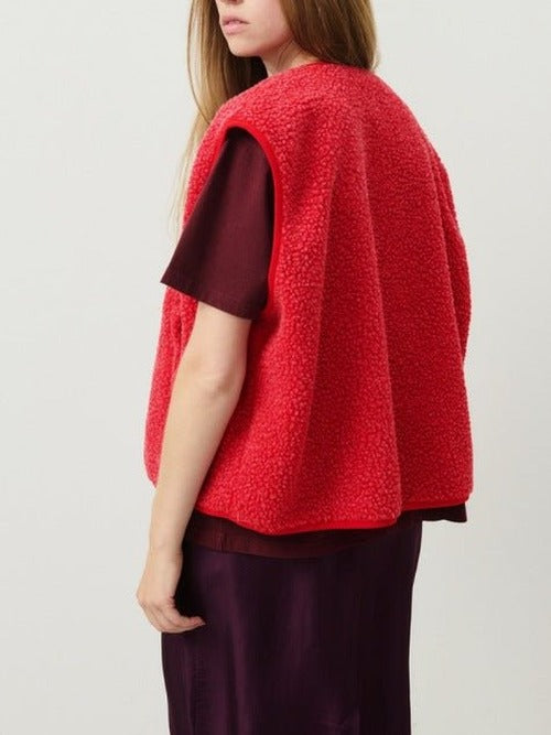 Pansy - Women's Tailored Vest in Button-Front Fleece - photo 15