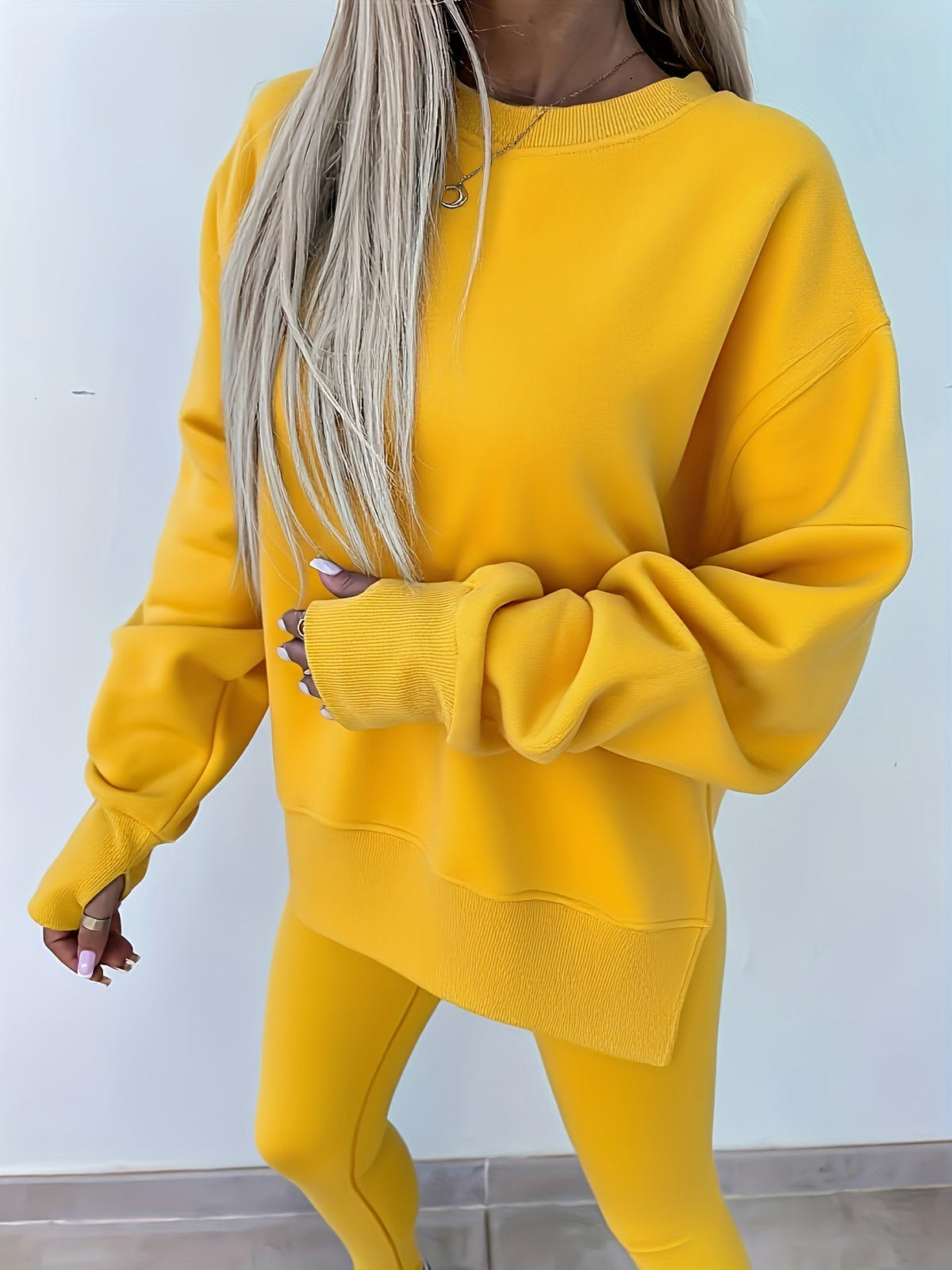 Women's Two-Piece Knit Jumper and Trousers Set – view 2
