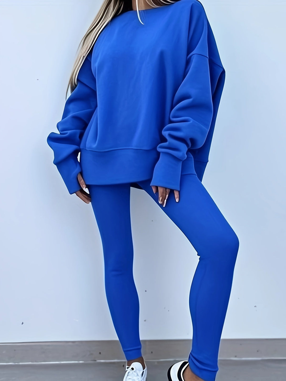 Women's Two-Piece Knit Jumper and Trousers Set – view 3