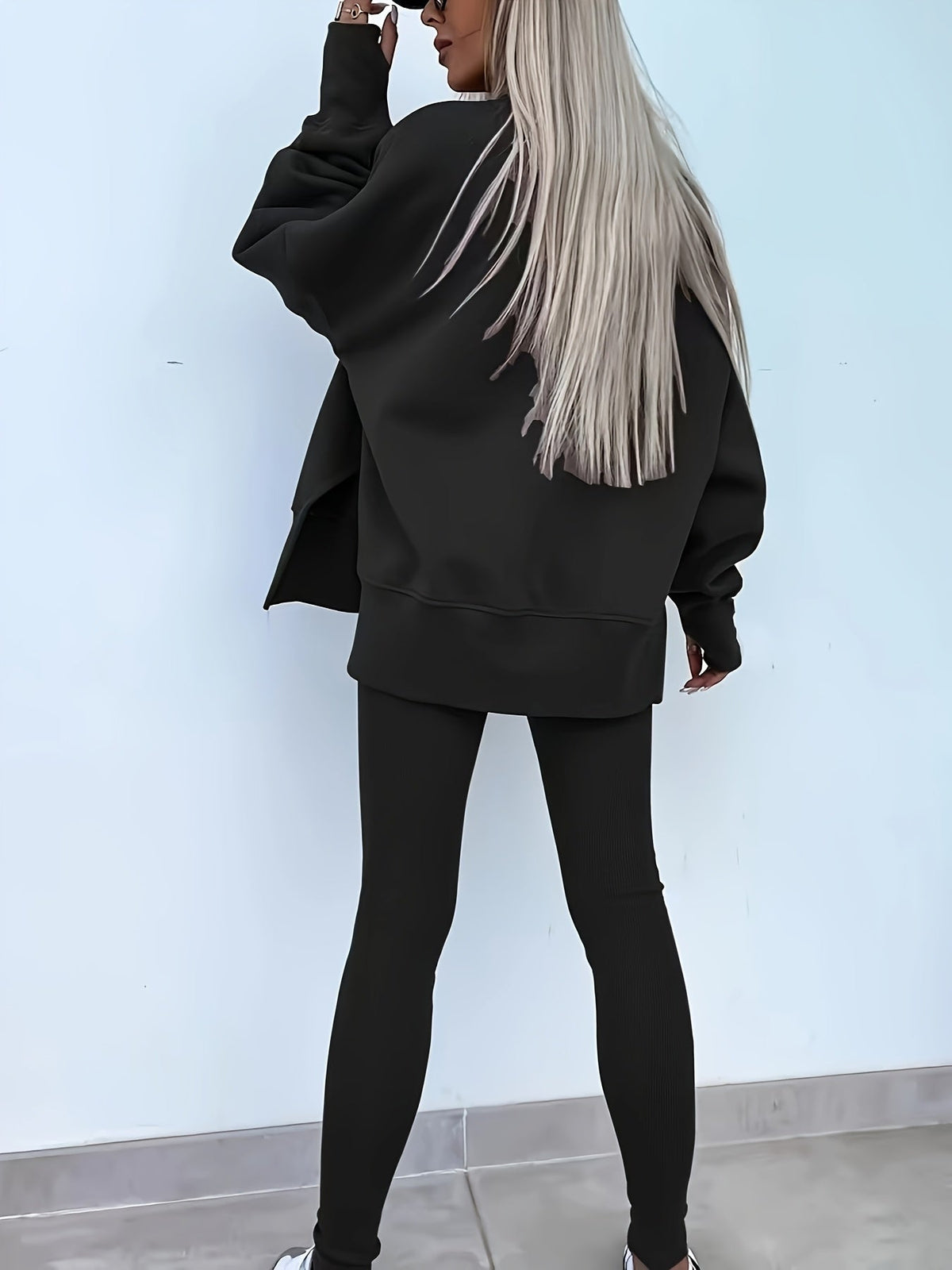 Women's Two-Piece Knit Jumper and Trousers Set – view 5