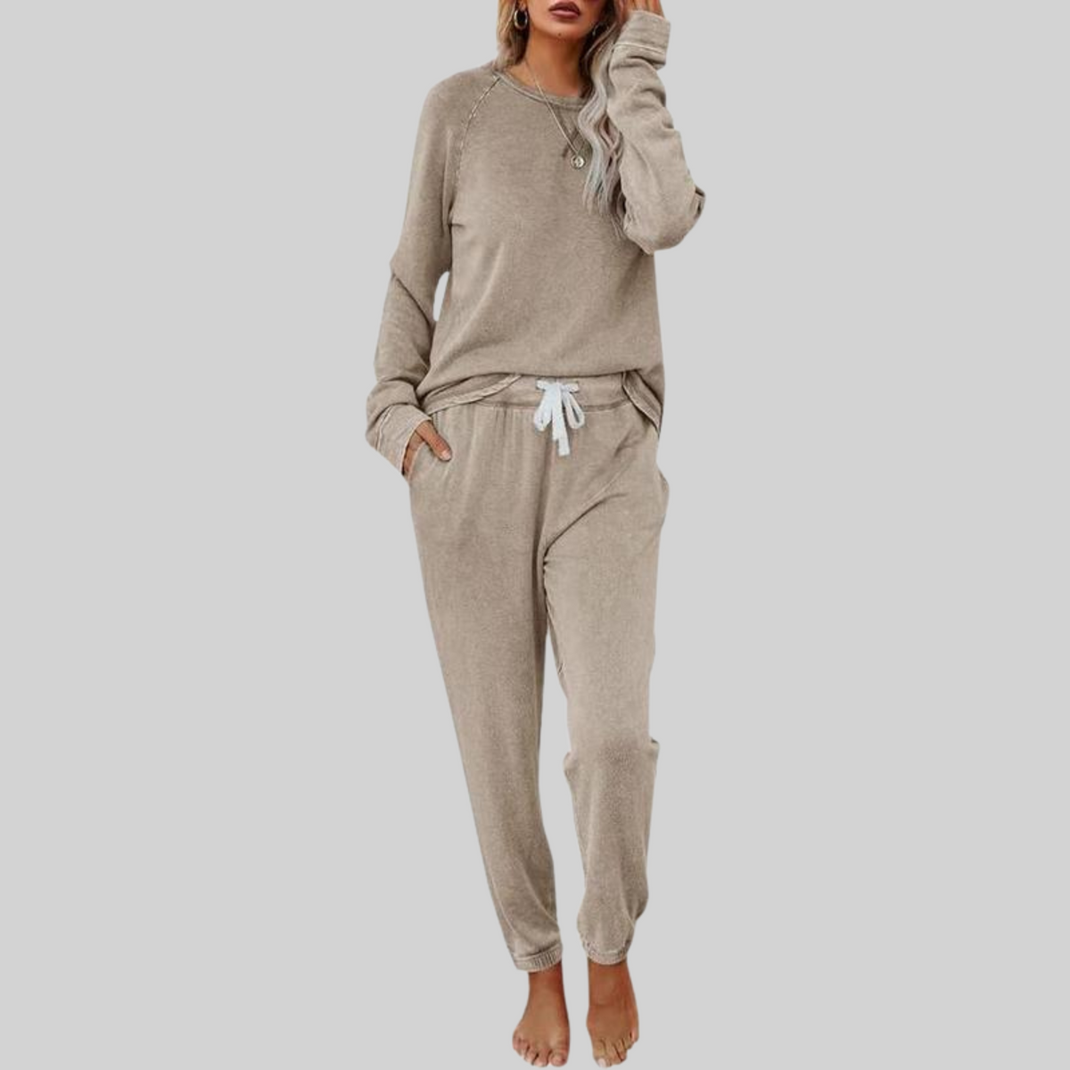Women's Two-Piece Lounge Set Relaxed Fit – view 4