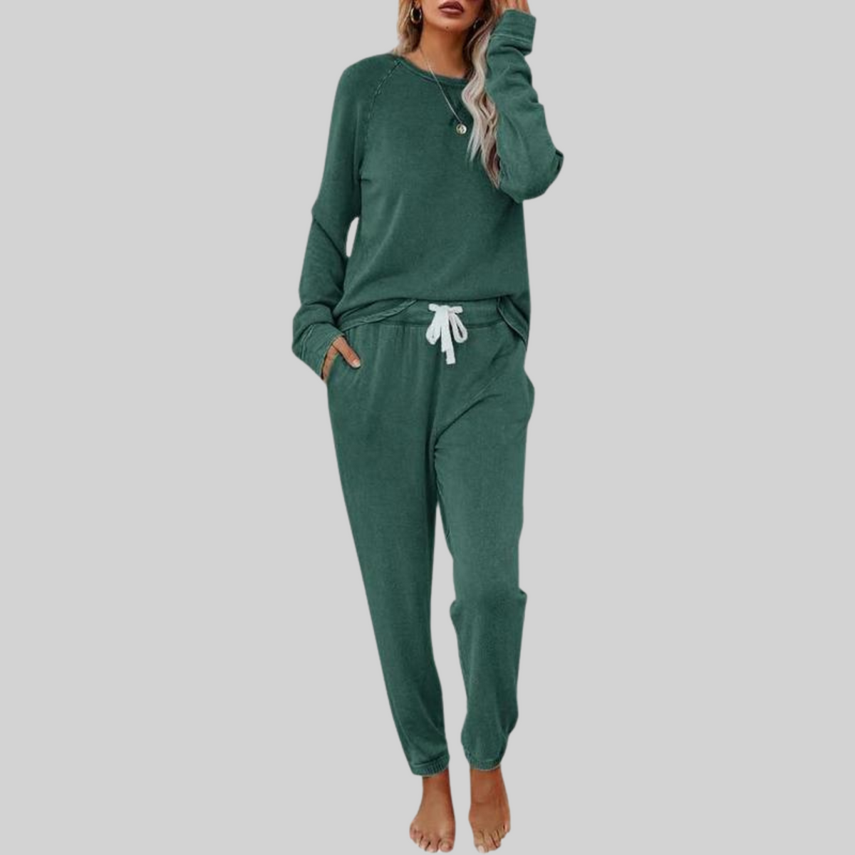 Women's Two-Piece Lounge Set Relaxed Fit – view 9