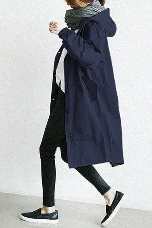 Bethany - Women's Trench Coat Solid Colour Coat for Every Season - photo 8