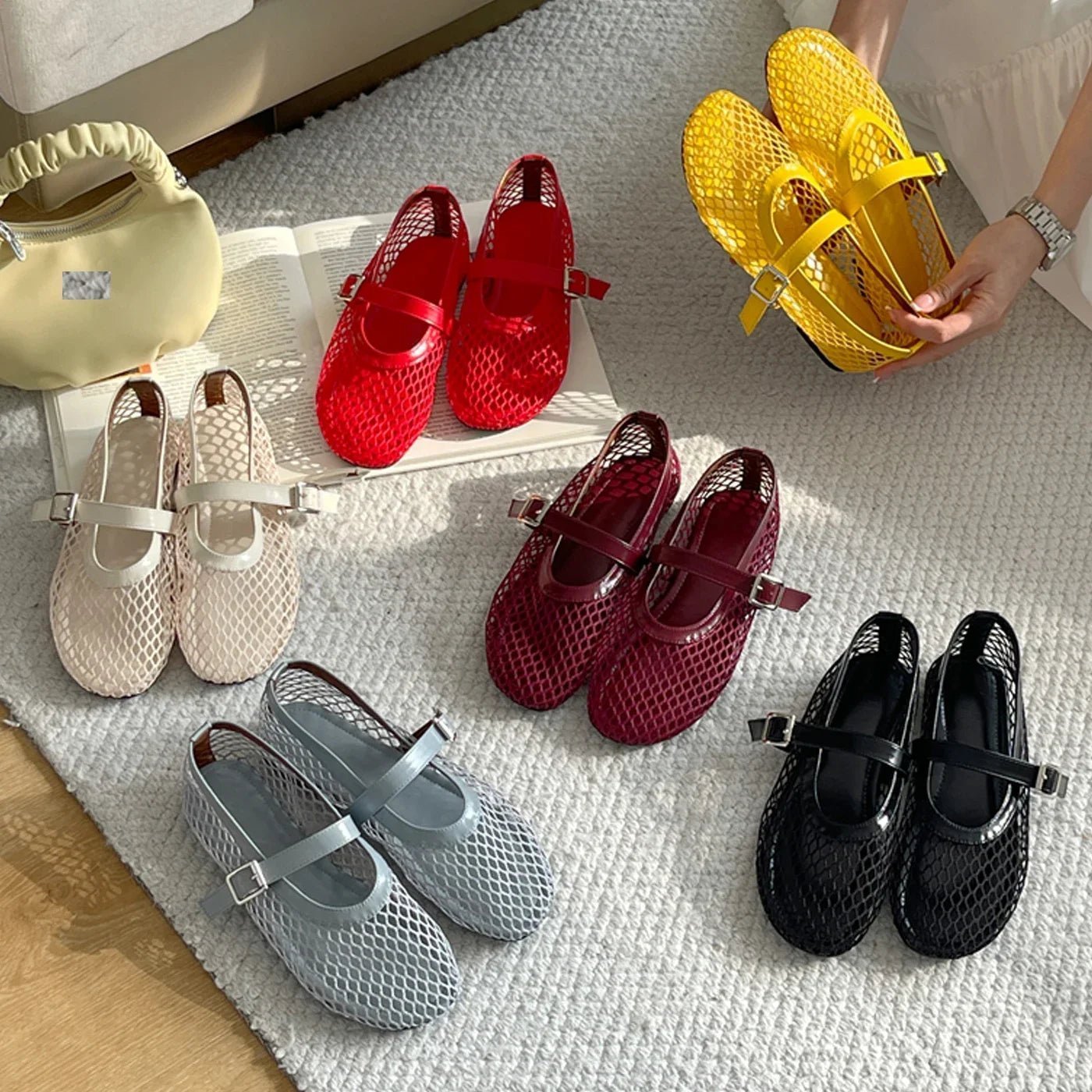 Margaret – ballerines en mesh respirant pour femme