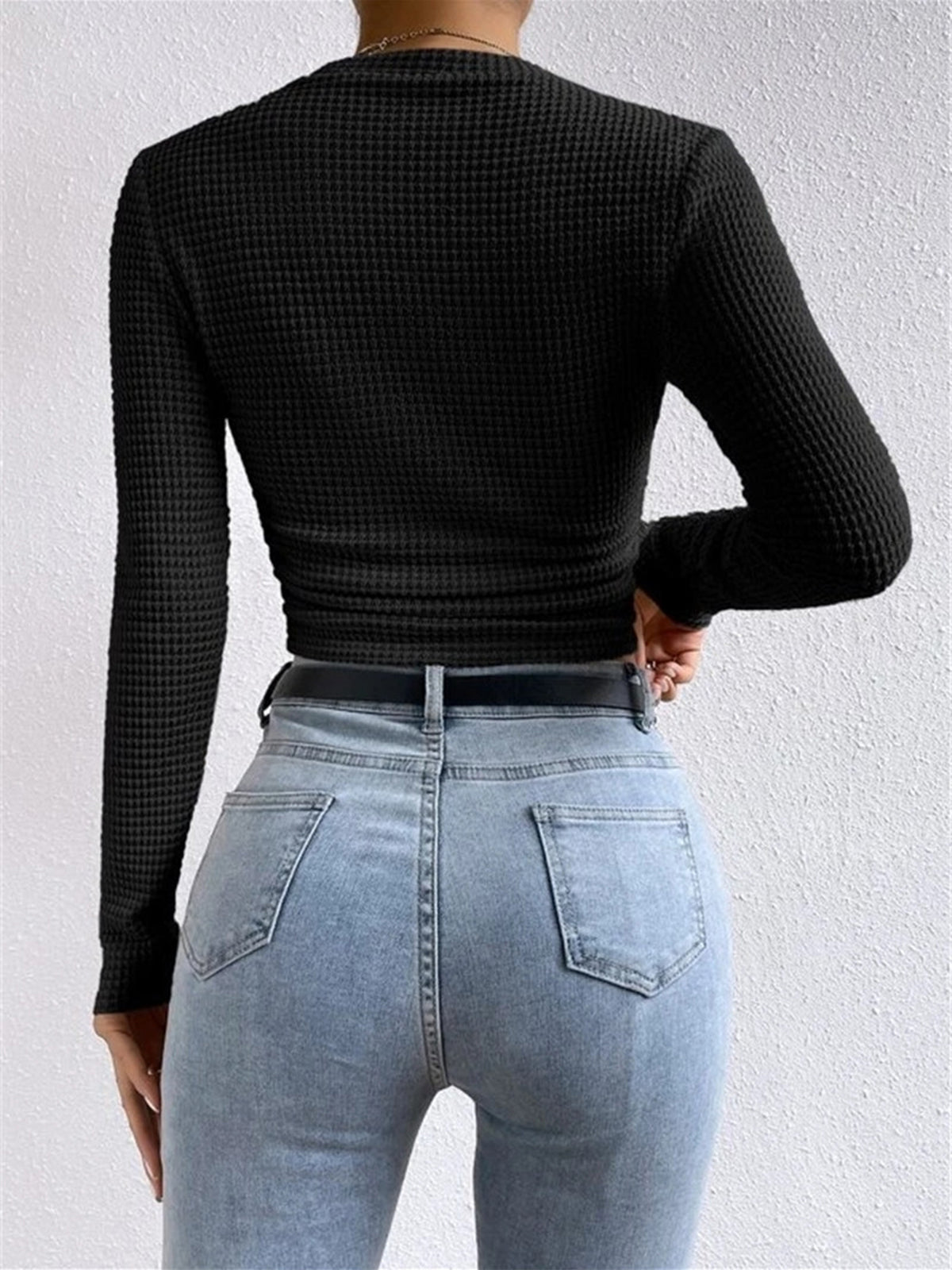 Zora-Lee - Women's Jumper in Knit with Long Sleeves - photo 11